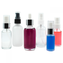 ZHBR | In-Stock Clear or Frosted Glass Bottle Sprayer or Dropper