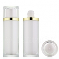Acrylic round lotion bottle 140 ml