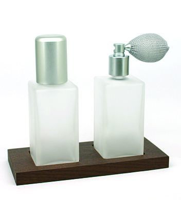 Set - Dressing table sprays w/ wood stand