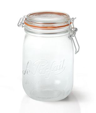 750ml Le Parfait Bocal embossed jar
