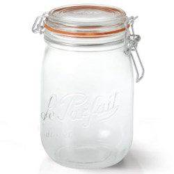 750ml Le Parfait Bocal embossed jar