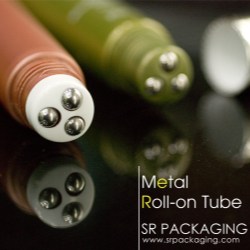 SR Packaging introduces a new roll-on tube with metallic roller ball