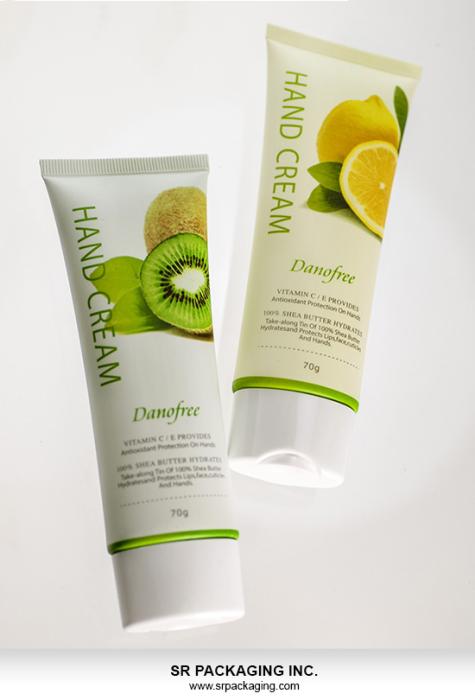 SRPs flexographic printing renders perfect printed detail on cosmetic tubes