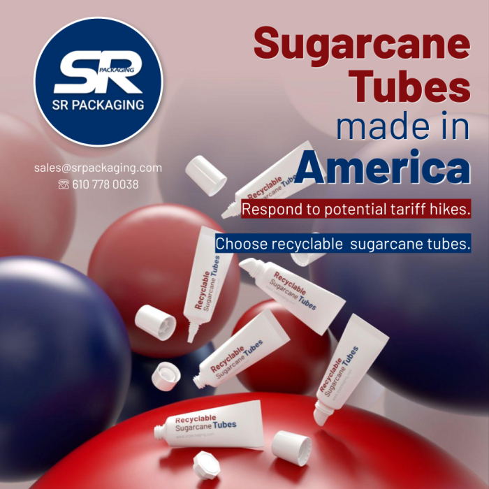 American-made Beauty Tubes —Now in renewable sugarcane bio-PE— respond to potential tariff increases