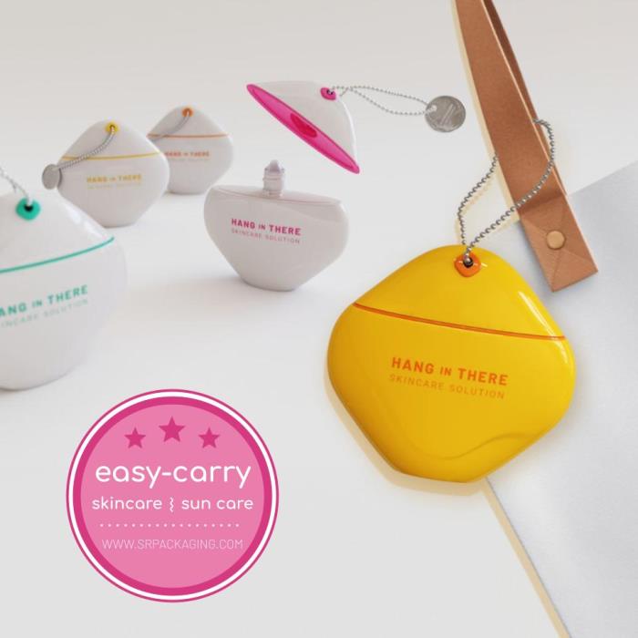 HANG iN THERE, SRP's new PE bottle for easy-carry skincare solutions