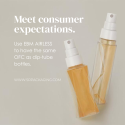 Meet consumer expectations. Use EBM Airless to have the same OFC as dip-tube bottles