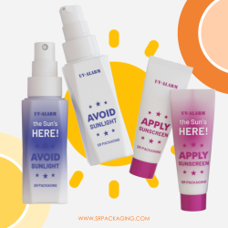 UV-Alarm packaging for UV-sensitive skincare and suncare products