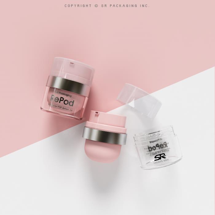 RePod, refillable PCR airless jar