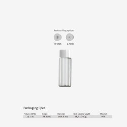 30 ml PET bottle-18/410-reducer plug-screw cap
