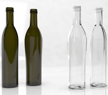 Vetroelites answer to the increasing need for fancy olive oil bottles: the Roxane bottle