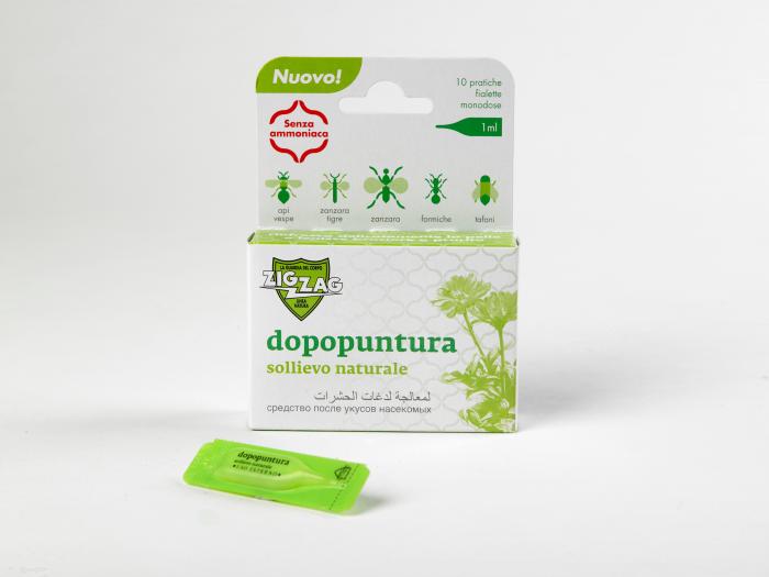 Deisa Ebano Spas Zig Zag sting and bite care line in single-dose containers by Valmatic