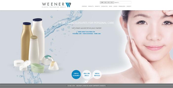 Weener launches its new corporate website