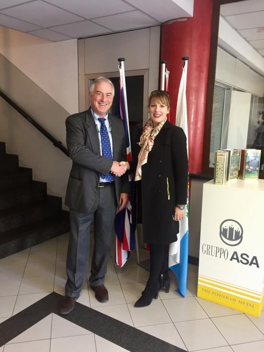 Gruppo ASA welcomed her Excellency Jill Morris, the British Ambassador to Italy and San Marino