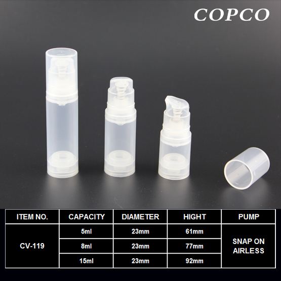 5/8/15ml Airless bottles #CV119