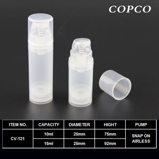10/15ml Airless bottles #CV121