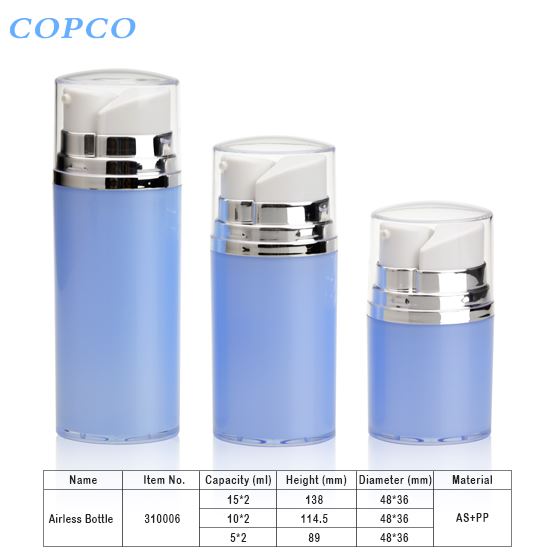 5/10/15ml Dual chamber airless bottles #310006