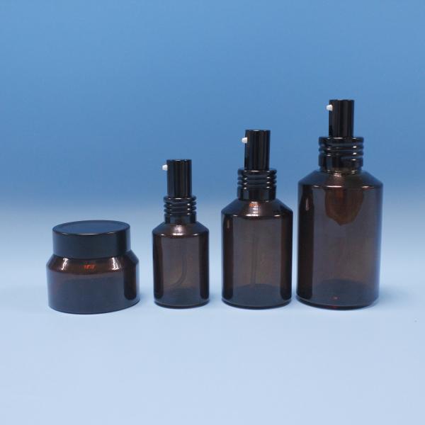 Glass bottle and jars