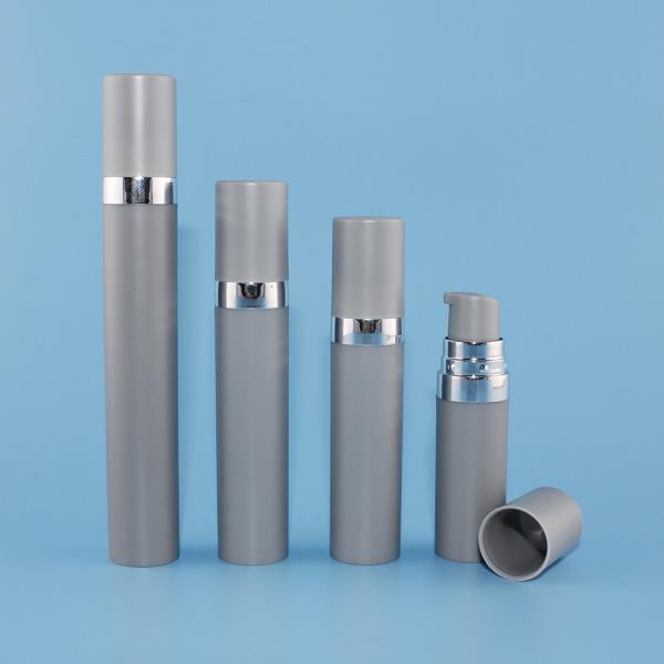 Small capacity airless bottles for travel or sample packs