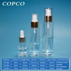 Classic cylindrical glass bottle series