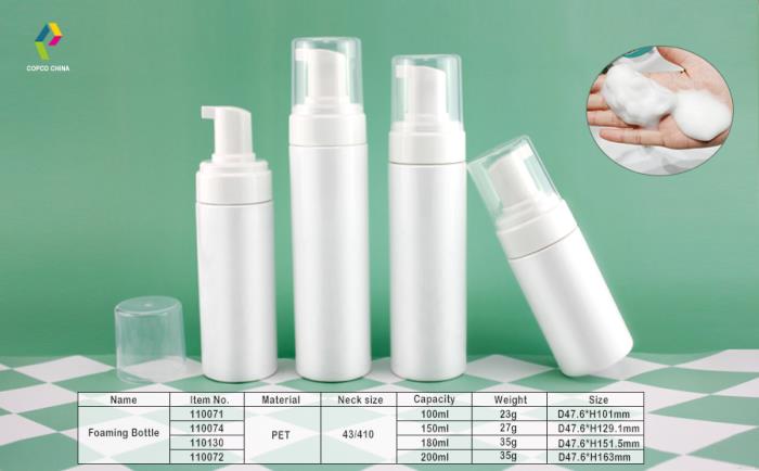COPCOs foaming bottle in cylinder shape