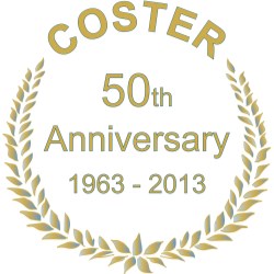 2013 marks a milestone for Coster: the company’s 50th Anniversary