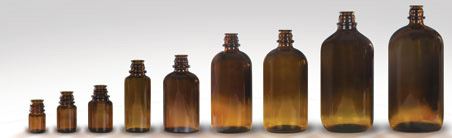 Amber pour-out glass bottles - 100% leak-proof!