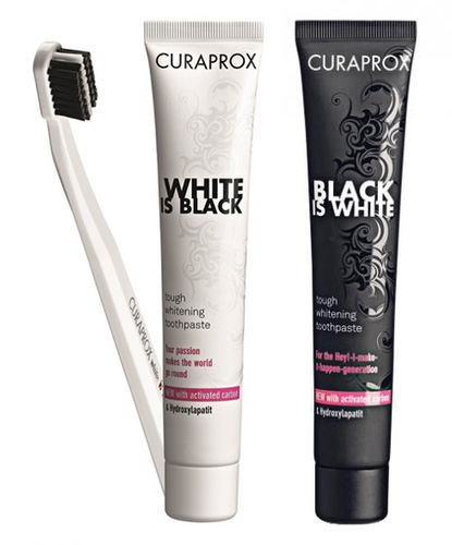Black is White dental care in the Neopac Softtouch Tube