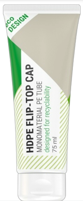 Recyclable Mono-material PE tube with HDPE Caps