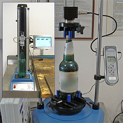 Beer bottles and cans benefit Mecmesins torque and top-load testing