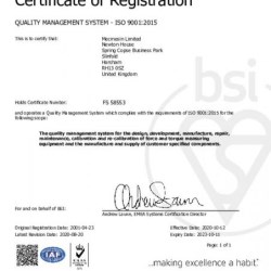 ISO 9001:2015 - Mecmesin