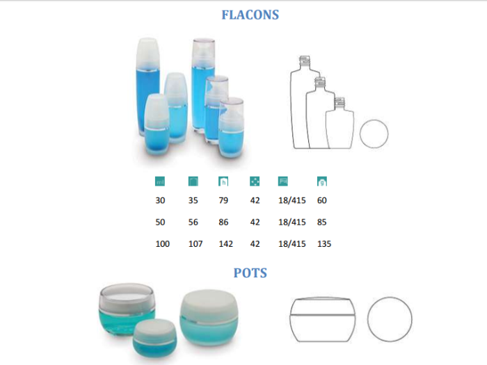 Cosmetique Verre - Flacons & Pots