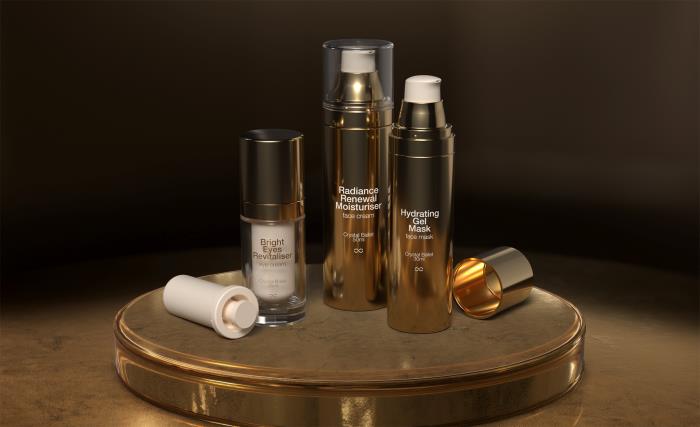 Crystal Ballet: refillable airless wrapped in premium glass