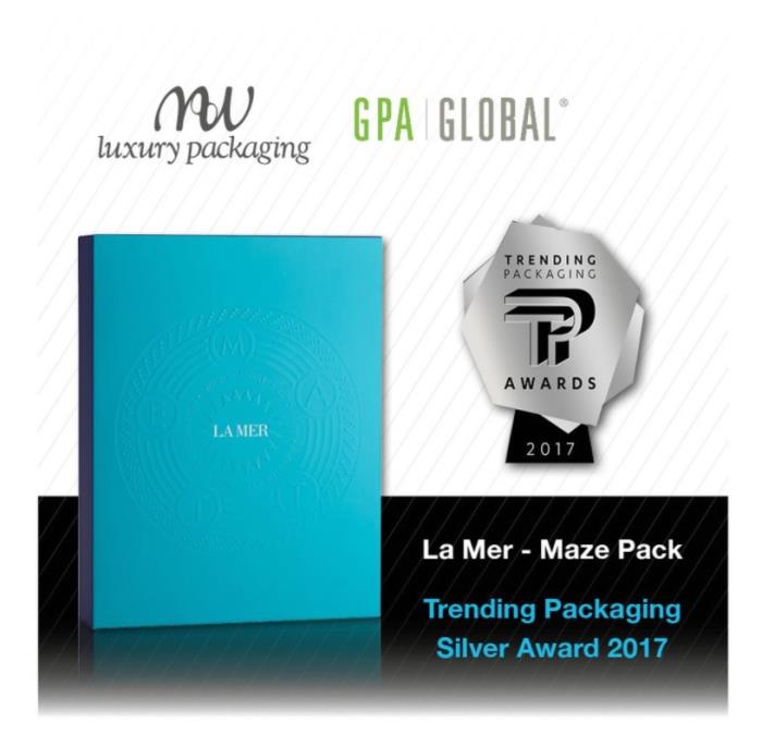 La Mer Maze Box Wins Silver at the Trending Packaging Awards