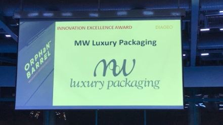 MW Luxury Packaging Bags Innovation Award at Diageo Supplier Banquet