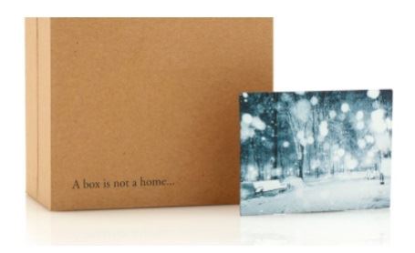 A box is not a home...