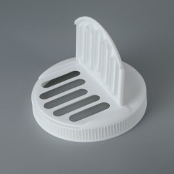 Flapper® 110-400 - 110mm Hinged Cap for Dry Food - Slotted Pour