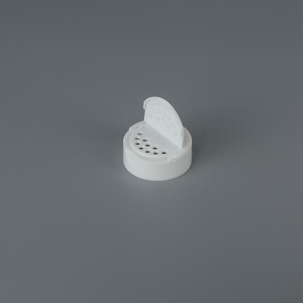 Flapper® 43-485 FM - 43mm Hinged Cap for Dry Food - 0.11 in. Pour
