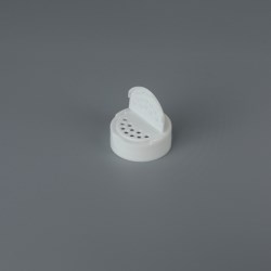Flapper® 43-485 FM - 43mm Hinged Cap for Dry Food - 0.11 in. Pour