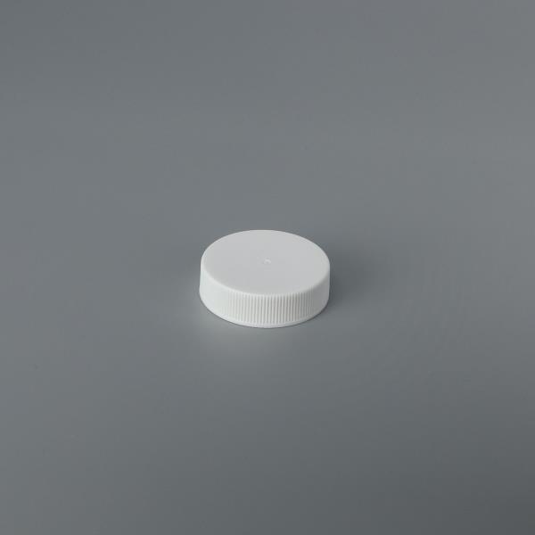 Threaded Plastic Closure RS038 (smooth top; ribbed side; non-stacking) - 38mm