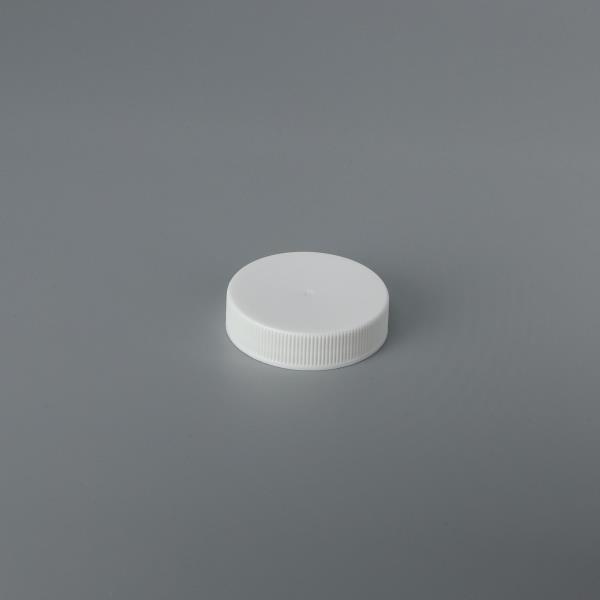 Threaded Plastic Closure RS043 (smooth top; ribbed side; non-stacking) - 43mm