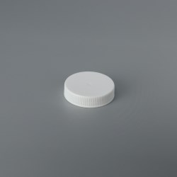 Threaded Plastic Closure RS045 (smooth top; ribbed side; non-stacking) - 45mm