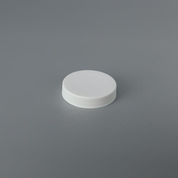 Threaded Plastic Closure RS048 (smooth top; ribbed side; non-stacking) - 48mm