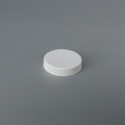 Threaded Plastic Closure RS048 (smooth top; ribbed side; non-stacking) - 48mm