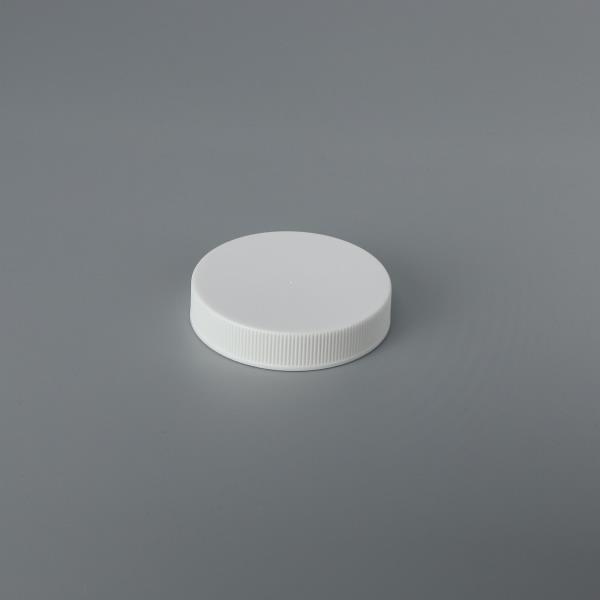 Threaded Plastic Closure RS053 (smooth top; ribbed side; non-stacking) - 53mm