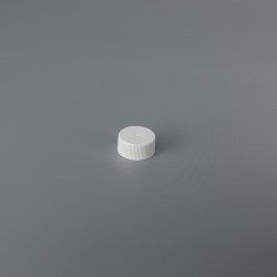 Threaded Plastic Closure RX020 (matte top; ribbed side; non-stacking) - 20mm