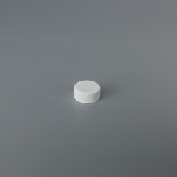 Threaded Plastic Closure RX022 (matte top; ribbed side; non-stacking) - 22mm