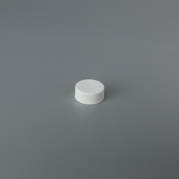 Threaded Plastic Closure RX024 (matte top; ribbed side; non-stacking) - 24mm
