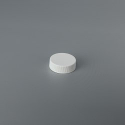 Threaded Plastic Closure RX033 (matte top; ribbed side; non-stacking) - 33mm
