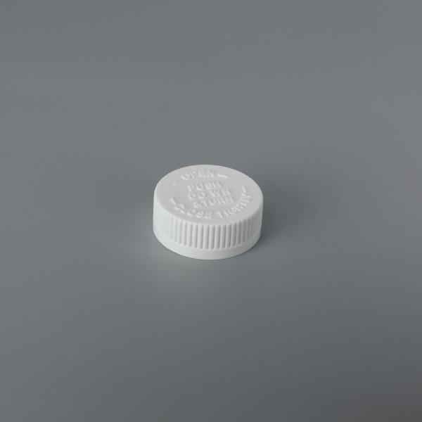 Embossed 38mm Child-resistant Push Down and Turn Closure - PD038