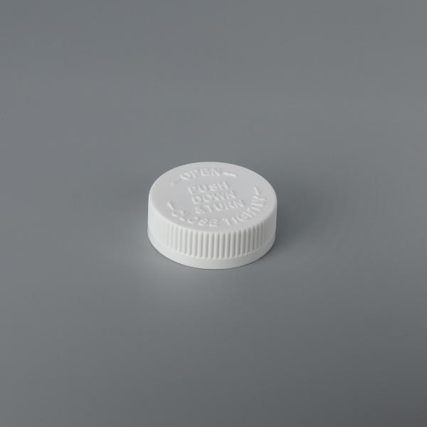 Embossed 45mm Child-resistant Push Down and Turn Closure - PD045